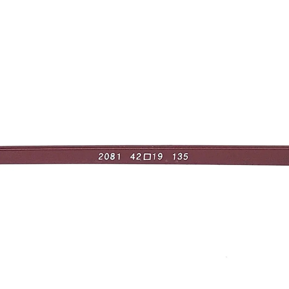 ogi Eyeglasses Frames 2081 COL. 80 Black Burgundy Red Wire Rim 42-19-135